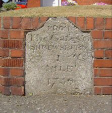 Title: A Colour photograph of the milestone in Hereford Road, Shrewsbury
File Size: 15.68 KB
Dimensions: 222px x 223px