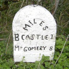 Title: A Colour Photograph of the Stone Milepost approximately 260 metres South of Heblands Cottages on the B4385 at NGR SO 322 902
File Size: 18.09 KB
Dimensions: 224px x 223px