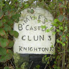 Title: A Colour Photograph of the Milestone at NGR SO 311 849 approximately 160 metres to North of Blackwell Cottage south of Bryn Cross roads on the A488.
File Size: 18.64 KB
Dimensions: 222px x 223px