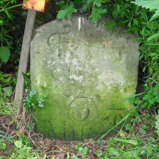 Title: A Colour Photograph of the Stone Milepost at NGR SJ 518 055  approximately 40 m South of Milestone Cottage, Cantlop Cross.
File Size: 17.41 KB
Dimensions: 223px x 223px