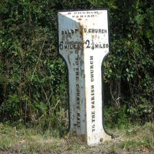 Title: A Colour Photograph of the Metal Milepost at NGR SJ 447 199 approximately 80 metres North West of the crossroads at Walford Heath on the B5067.
File Size: 19.43 KB
Dimensions: 224px x 223px