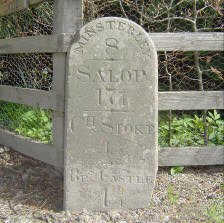 Title: A Colour Photograph of the Stone Milepost at NGR SO 326 954 at Runnis Bridge.
File Size: 18.12 KB
Dimensions: 224px x 223px
