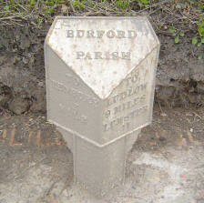 Title: A Colour Photograph of the Metal Milepost at NGR SO 594 687 on the A456 (North side) at Burford.
File Size: 14.5 KB
Dimensions: 224px x 223px